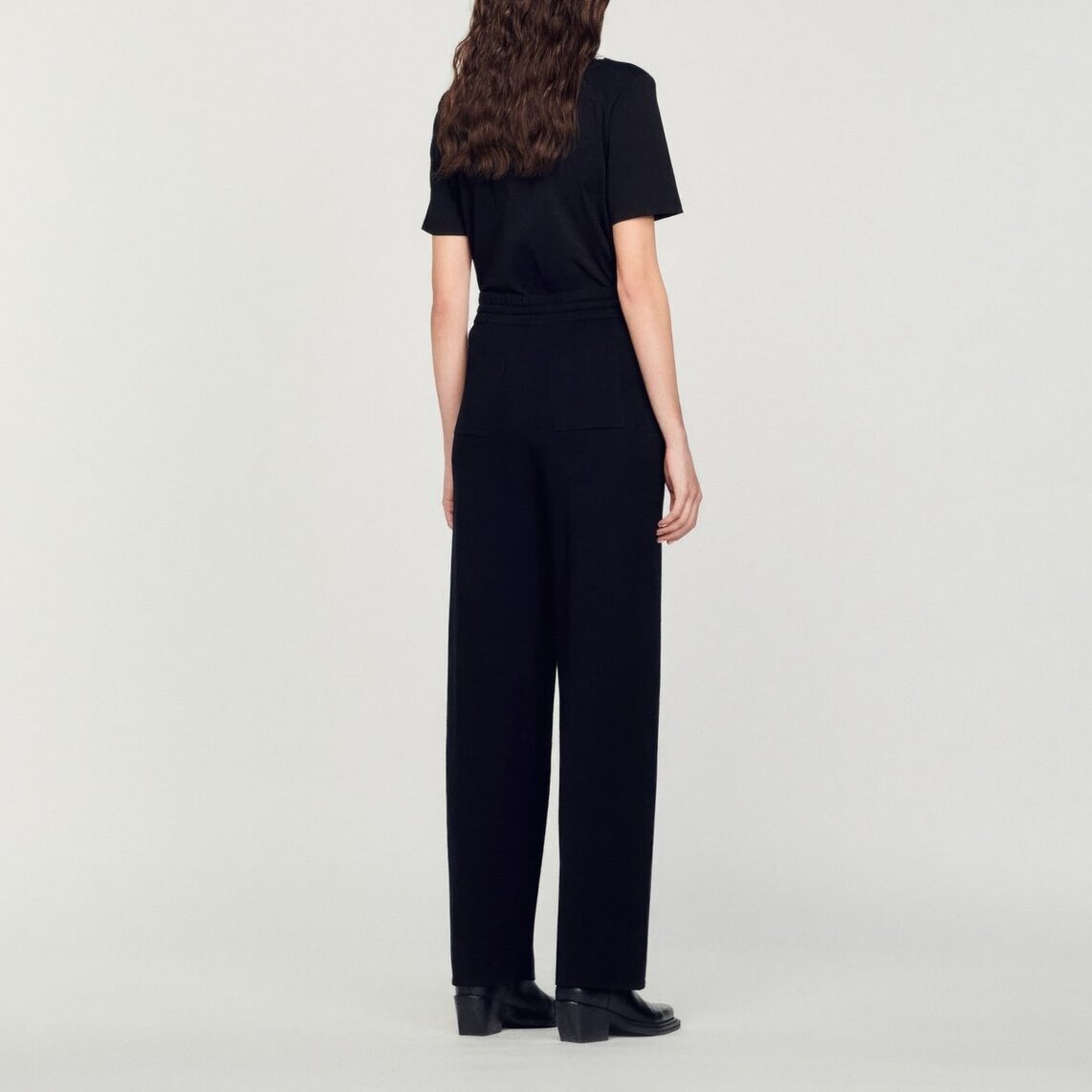 Knitted straight-leg Trousers Sandro second-hand photo 6