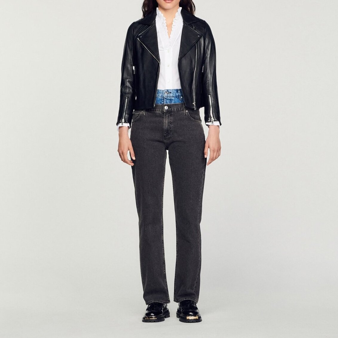 Schwarz Jacke Sandro Second-Hand photo 3
