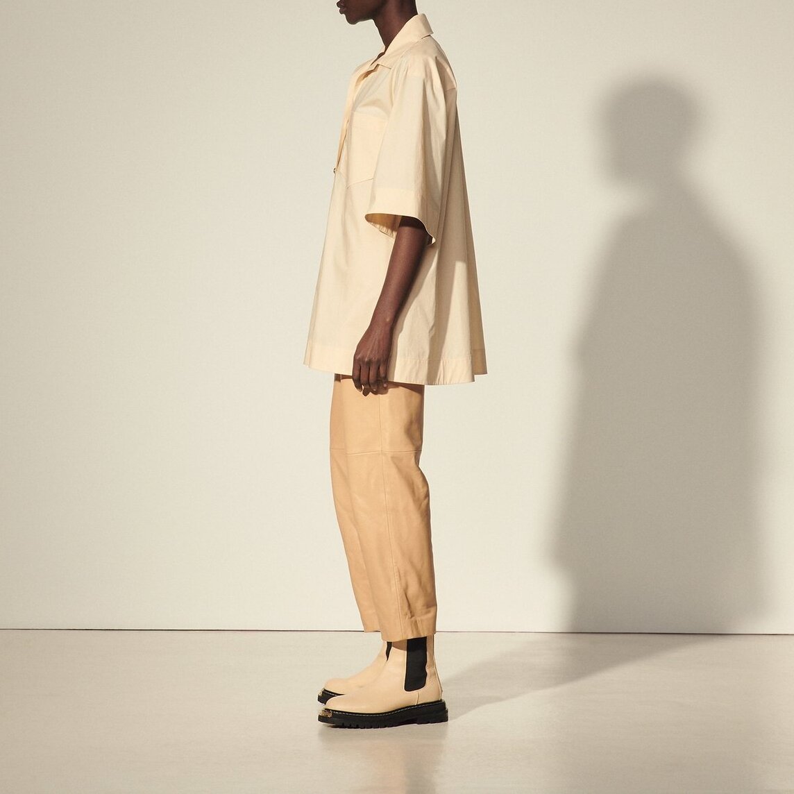 Oversized biologisch katoenen blouse Sandro tweedehands photo 4