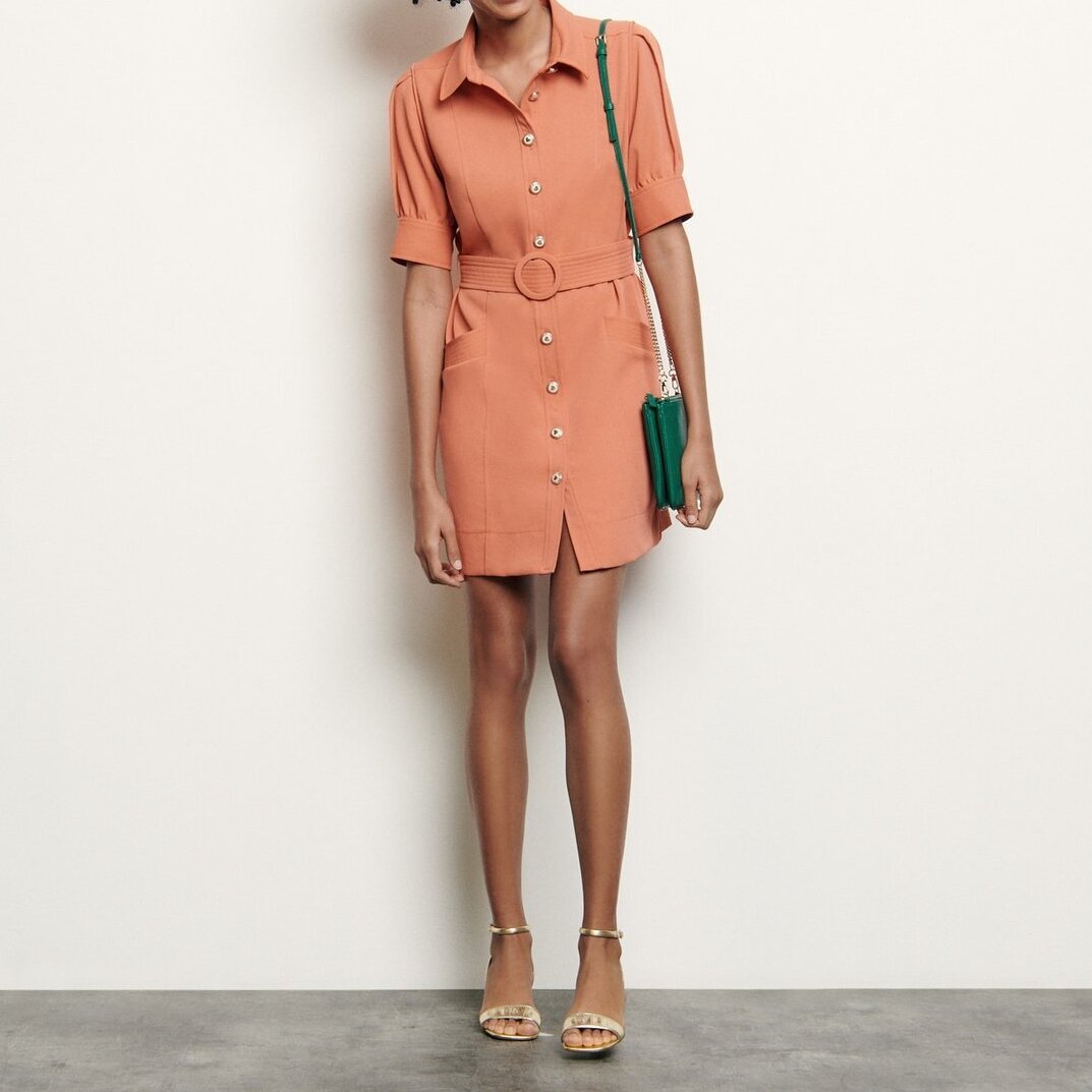 Shirt Dress with decorative buttons Sandro tweedehands photo 1