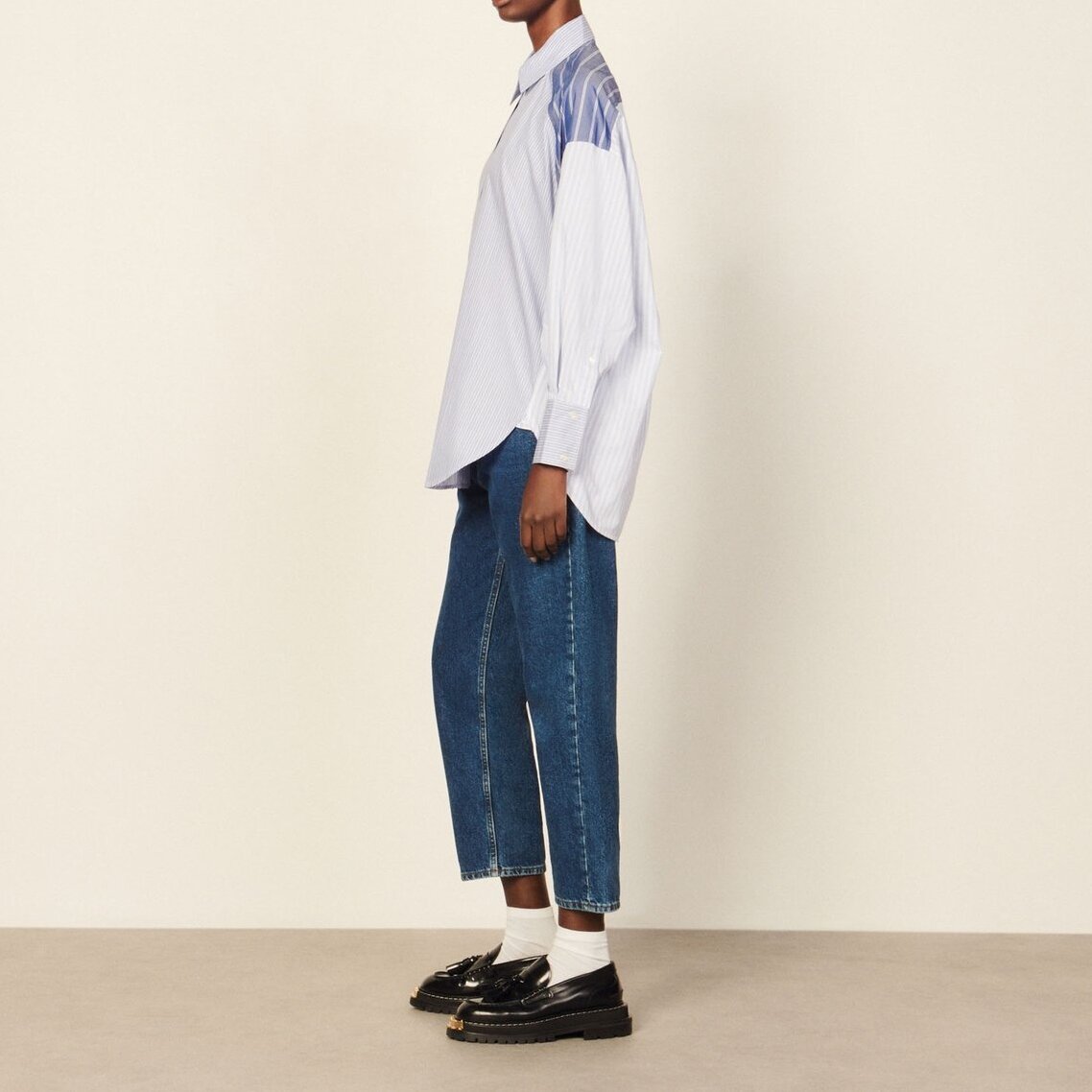 Camisa oversize de patchwork Sandro segunda mano photo 3
