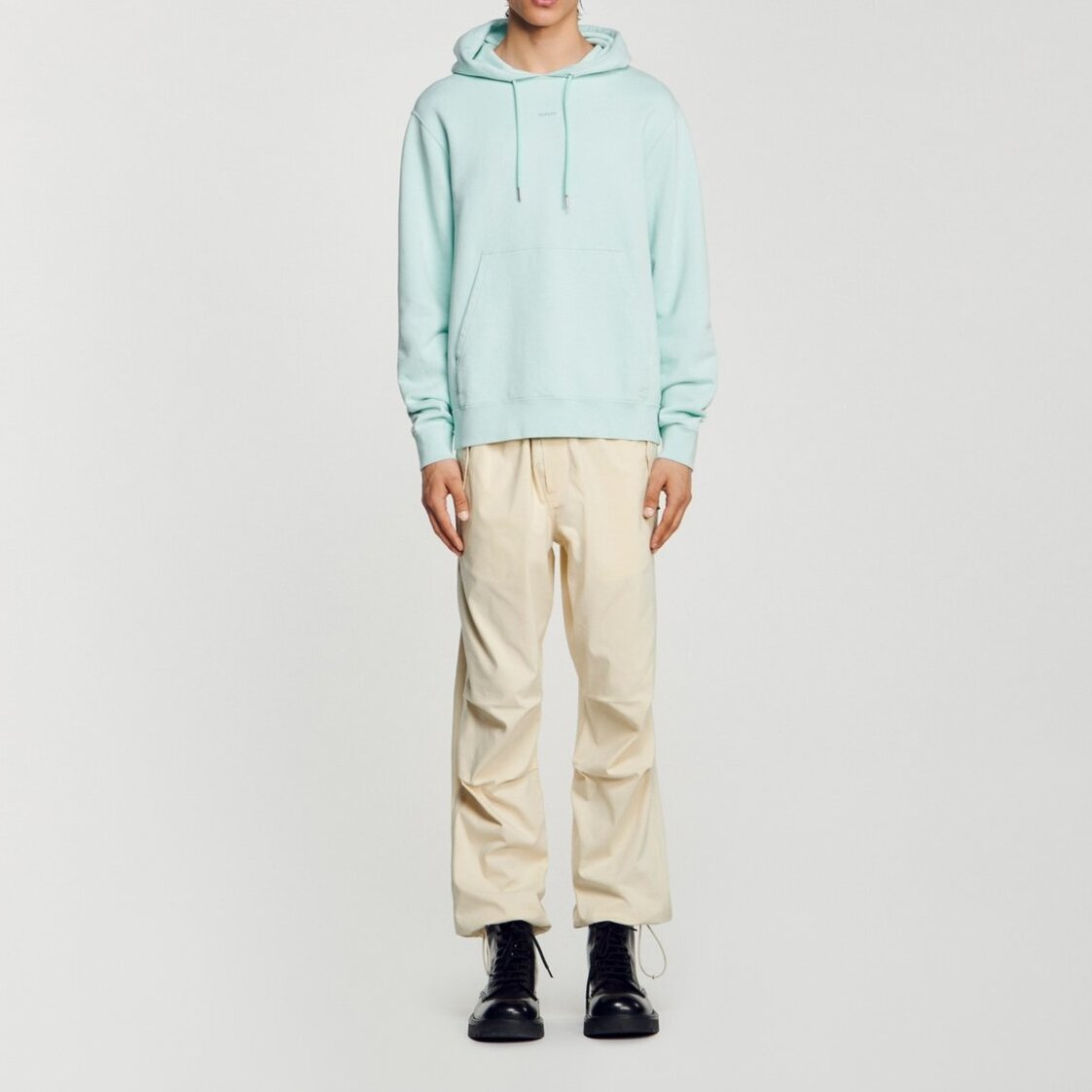 Geborduurde herenhoody van biokatoen Sandro tweedehands photo 3