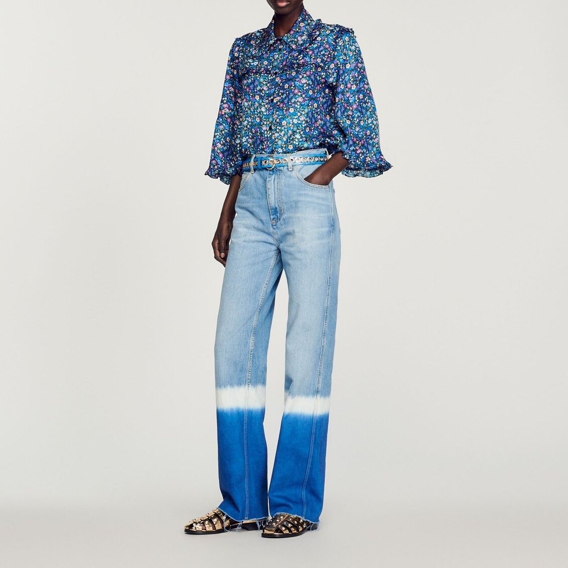 Floral silk shirt Sandro second-hand photo 2