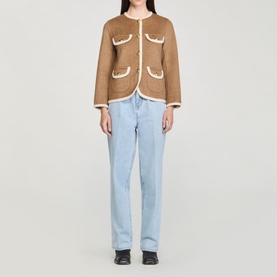 Veste double face boutonnée Sandro seconde main photo 2