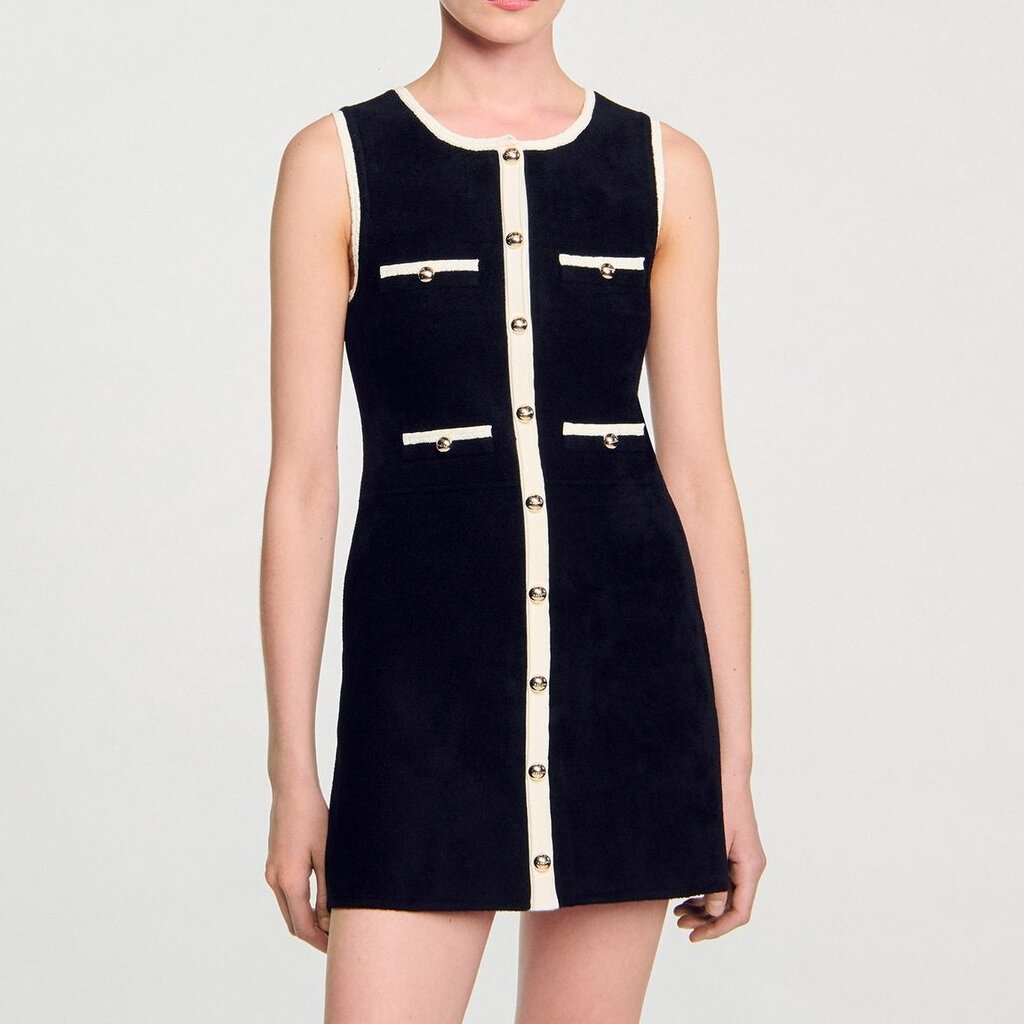Robe courte en maille velours Sandro seconde main photo 6