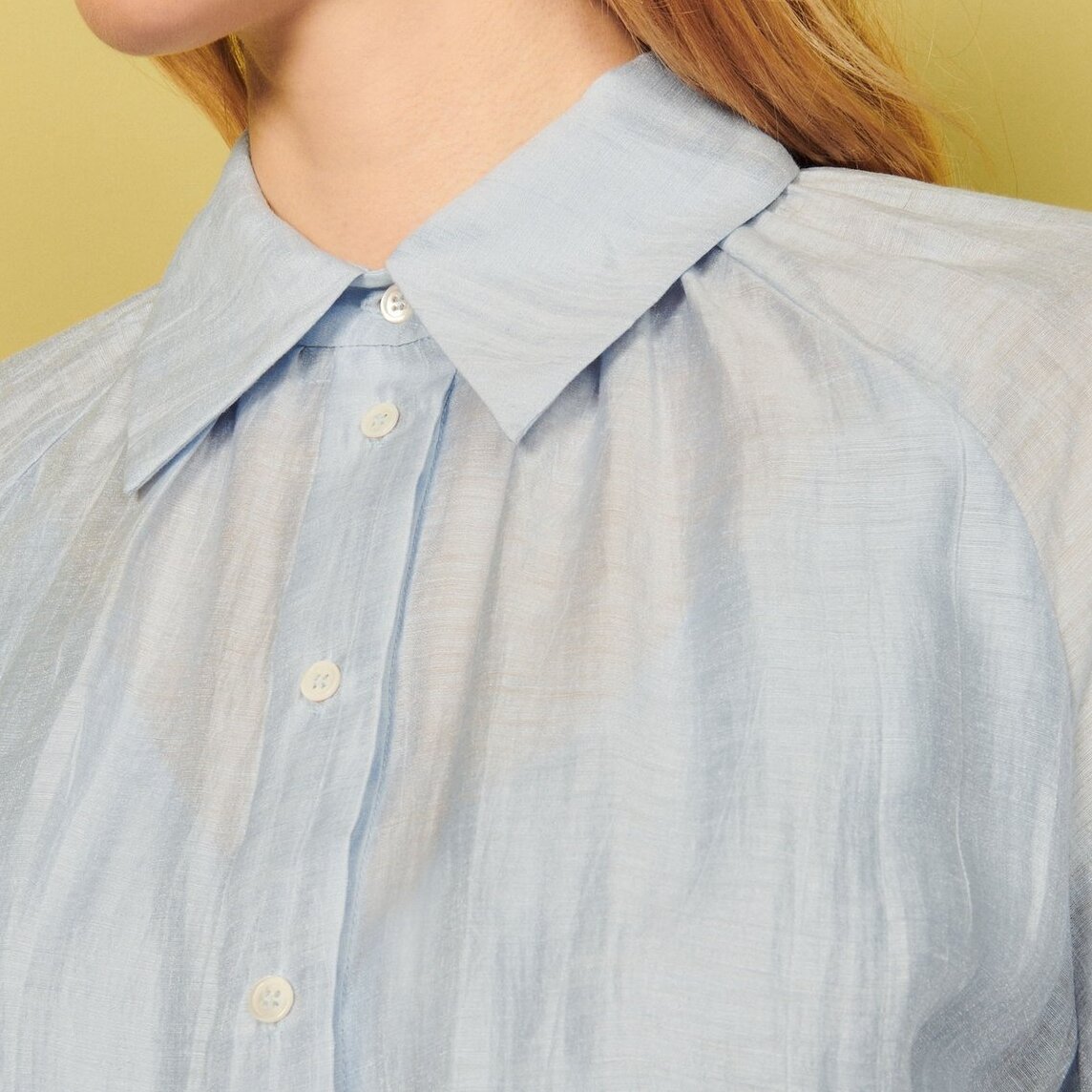 Robe Chemise en lin Sandro seconde main photo 5