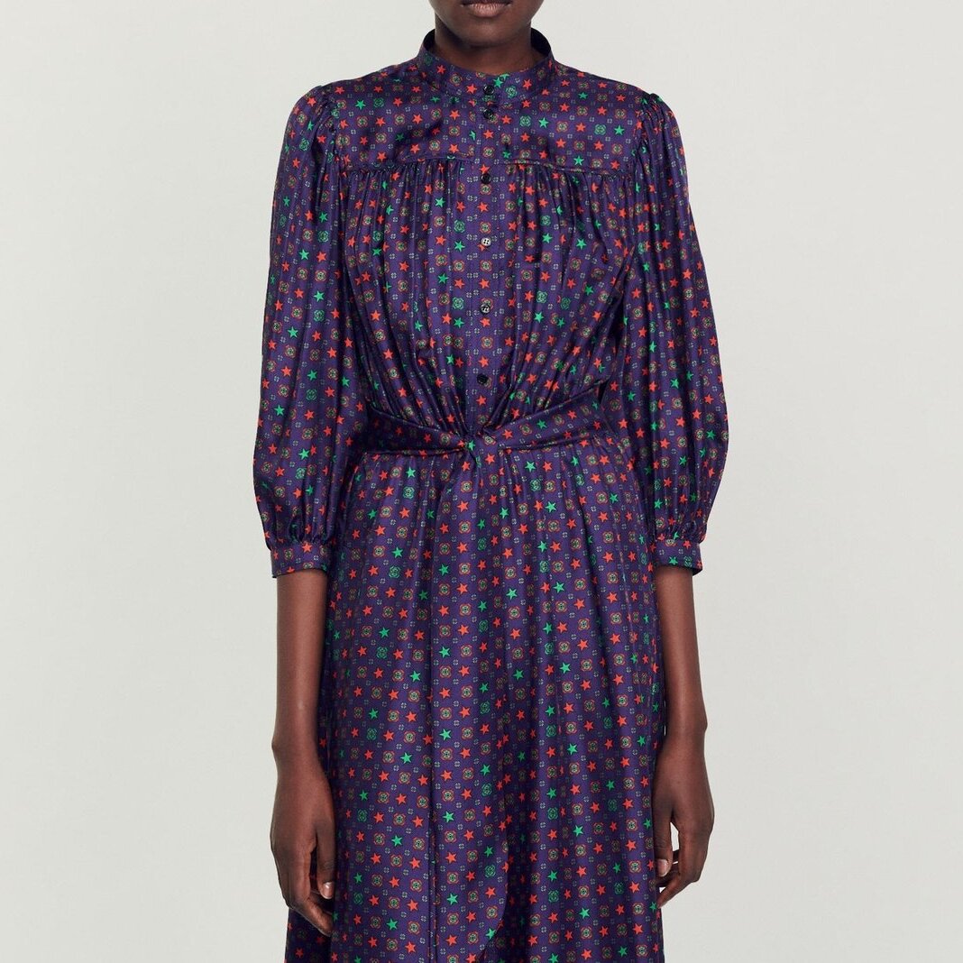 Printed midi dress Sandro second-hand photo 4