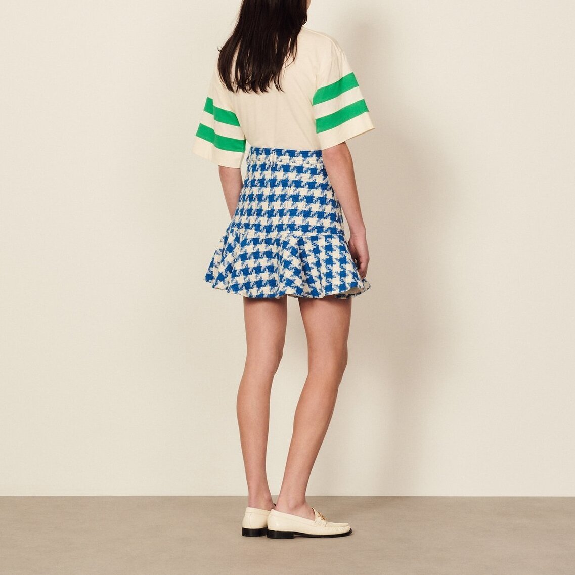 Falda corta de tweed Sandro segunda mano photo 3