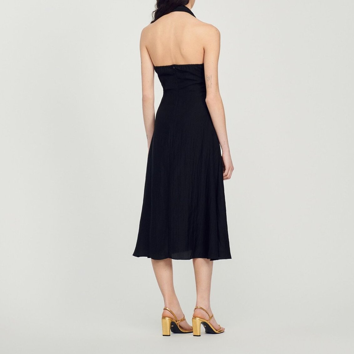 Tied backless dress Sandro second-hand photo 6