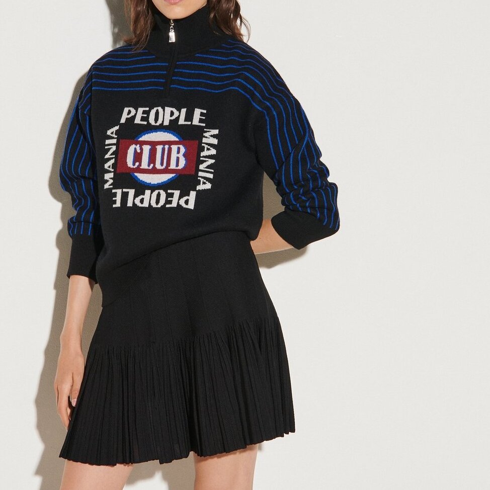 Skater skirt in compact knit Sandro second-hand photo 2