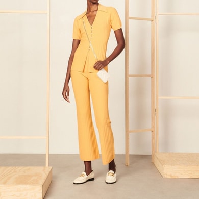 Pantalon en Maille Sandro seconde main photo 2