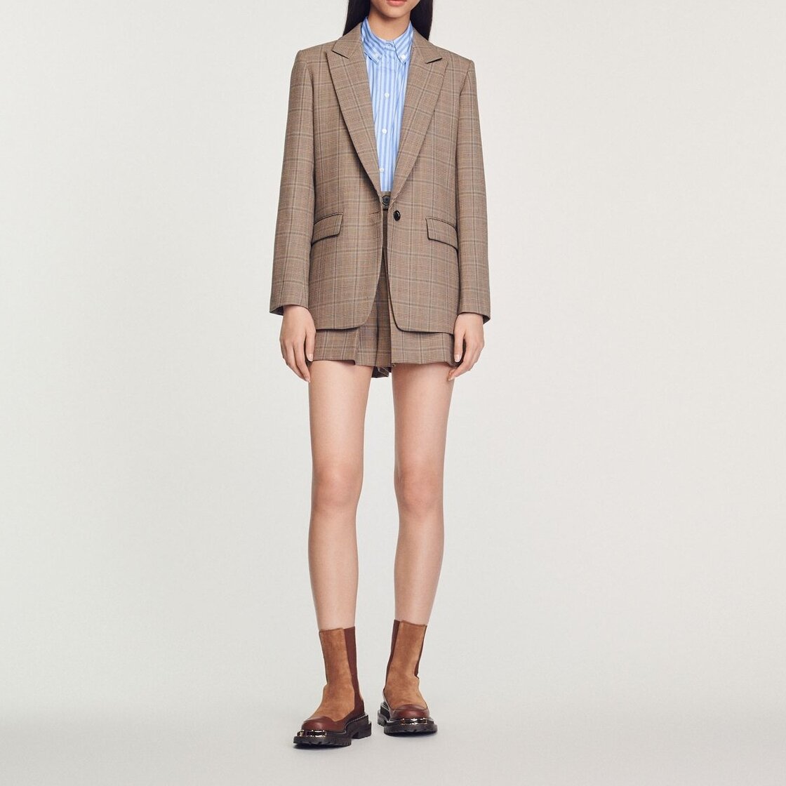 Checked tailored Jacket Sandro second-hand photo 2