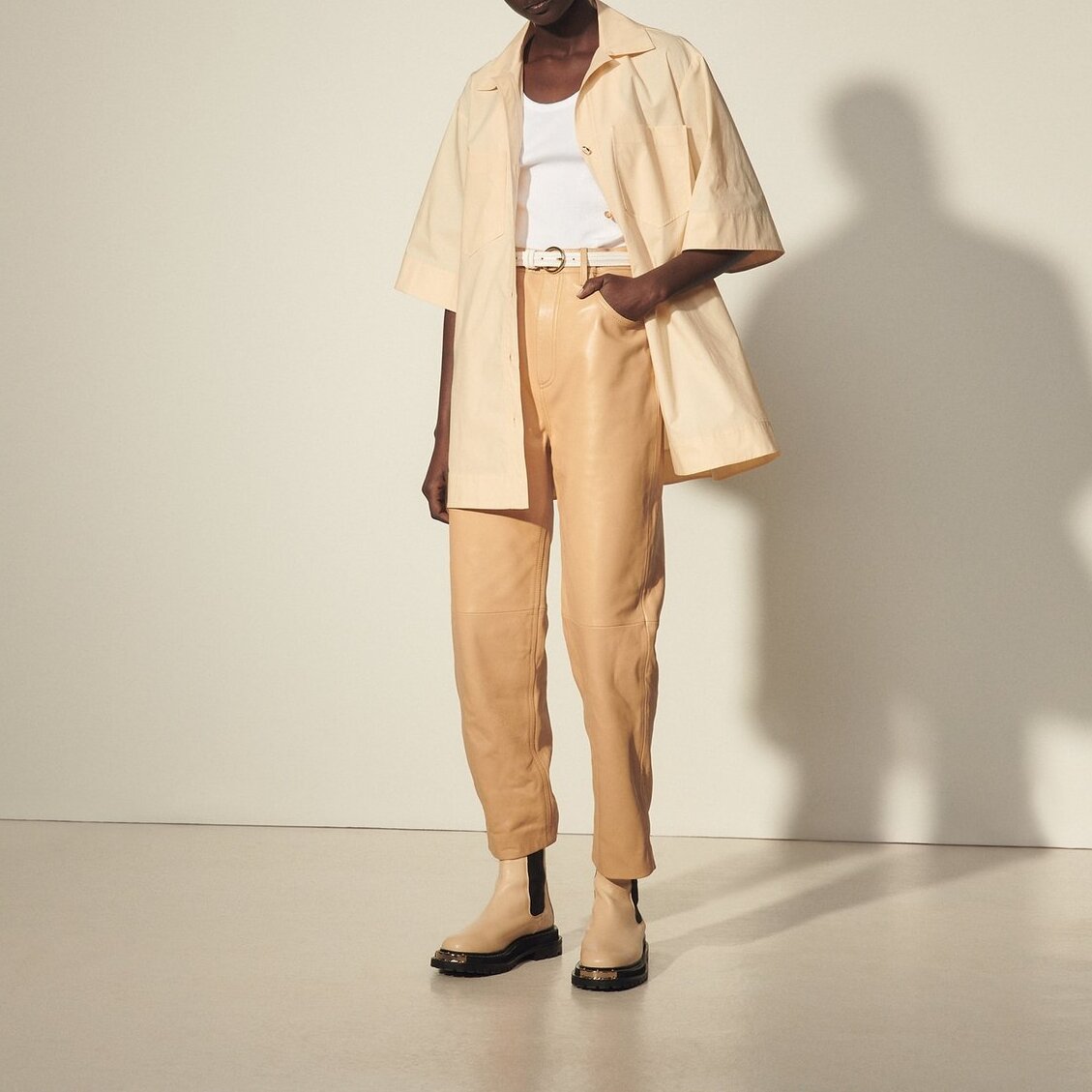 Oversized biologisch katoenen blouse Sandro tweedehands photo 2