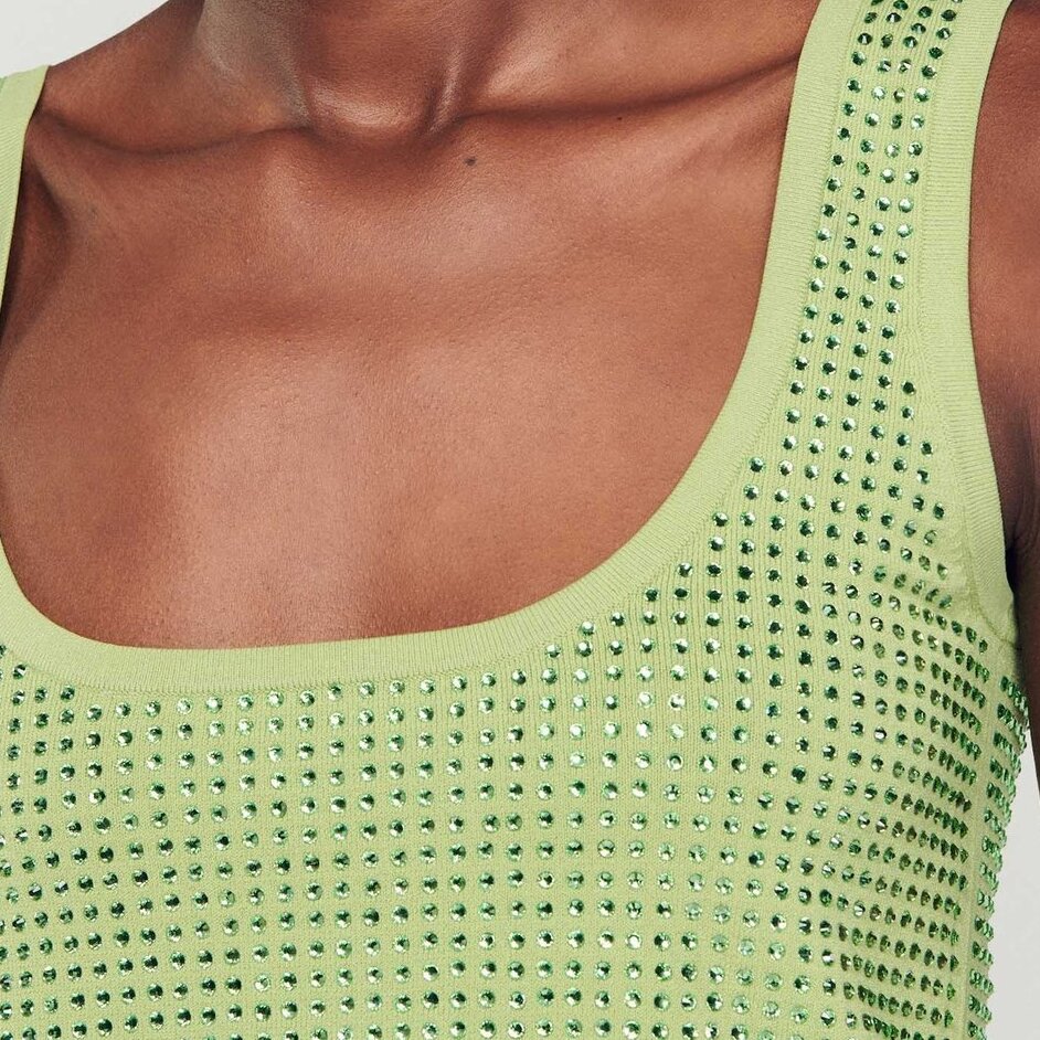 Brassière-Top mit Strassverzierung Sandro Second-Hand photo 4