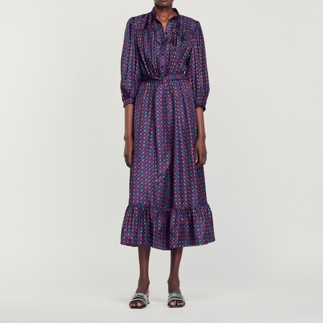 Printed midi dress Sandro second-hand photo 2