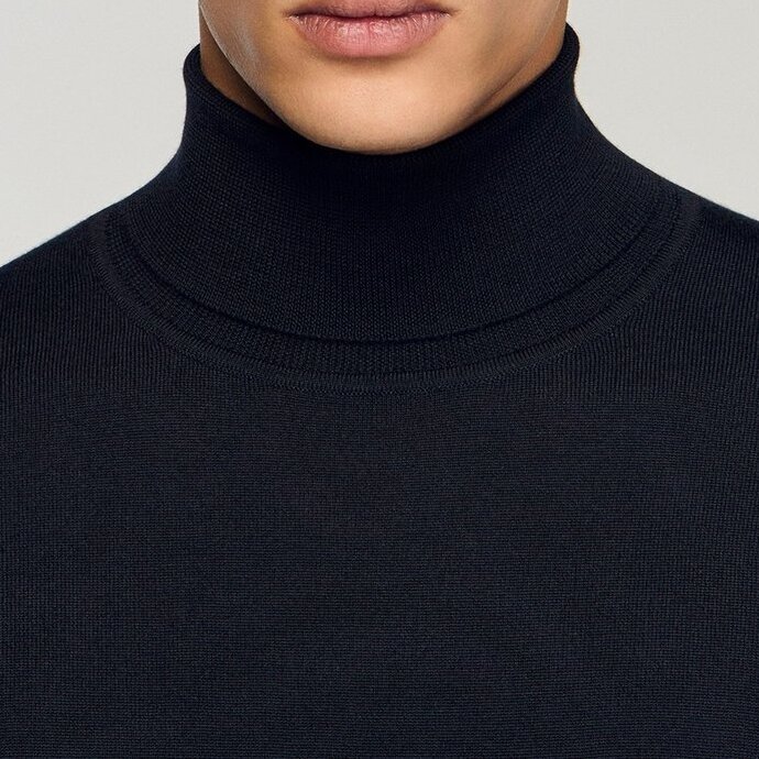 Roll neck wool Sweater Sandro second-hand photo 7