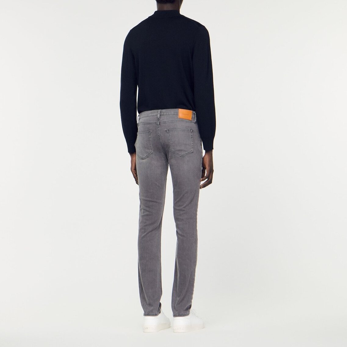 Washed grey jeans Sandro second-hand photo 4
