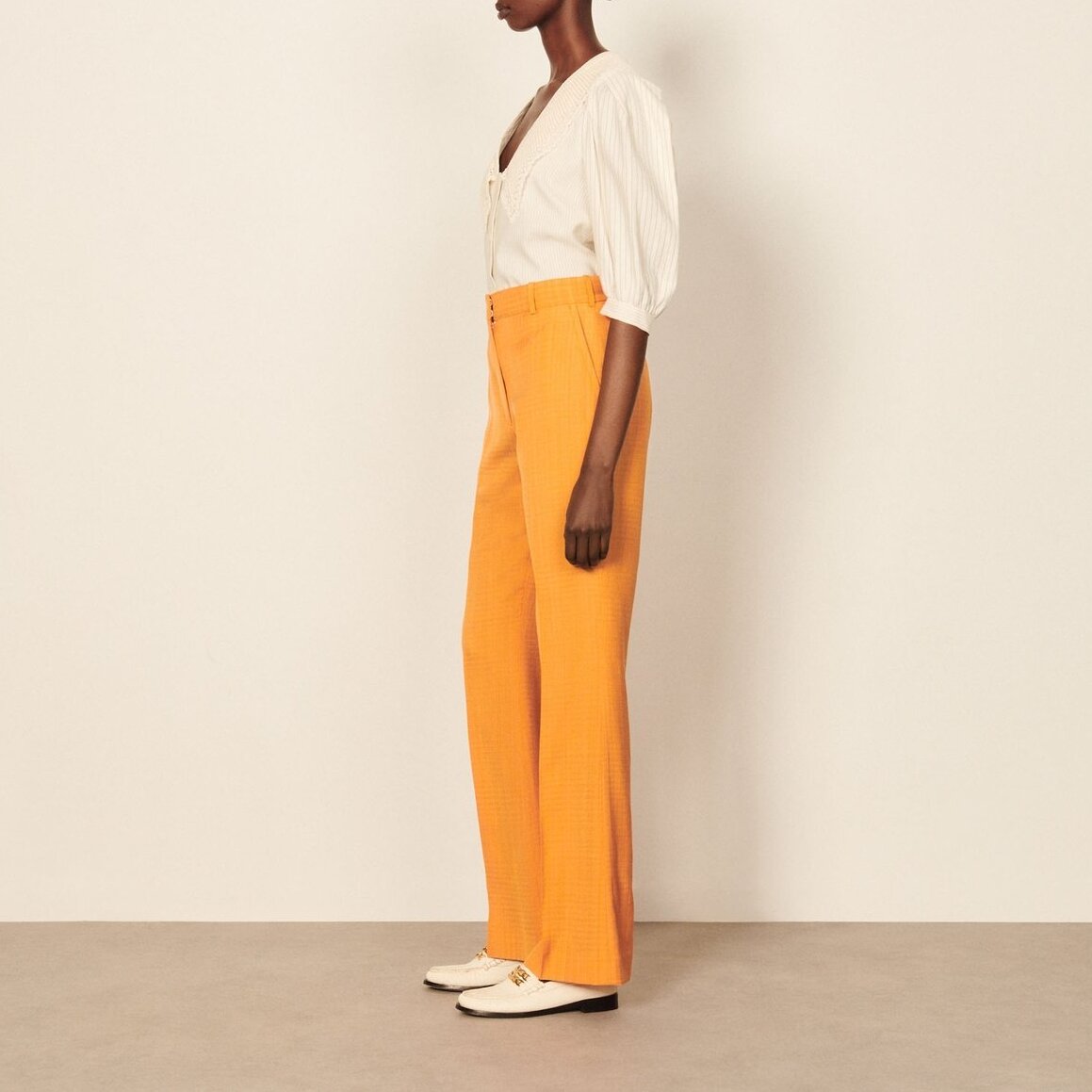 Straight-leg Trousers Sandro second-hand photo 4