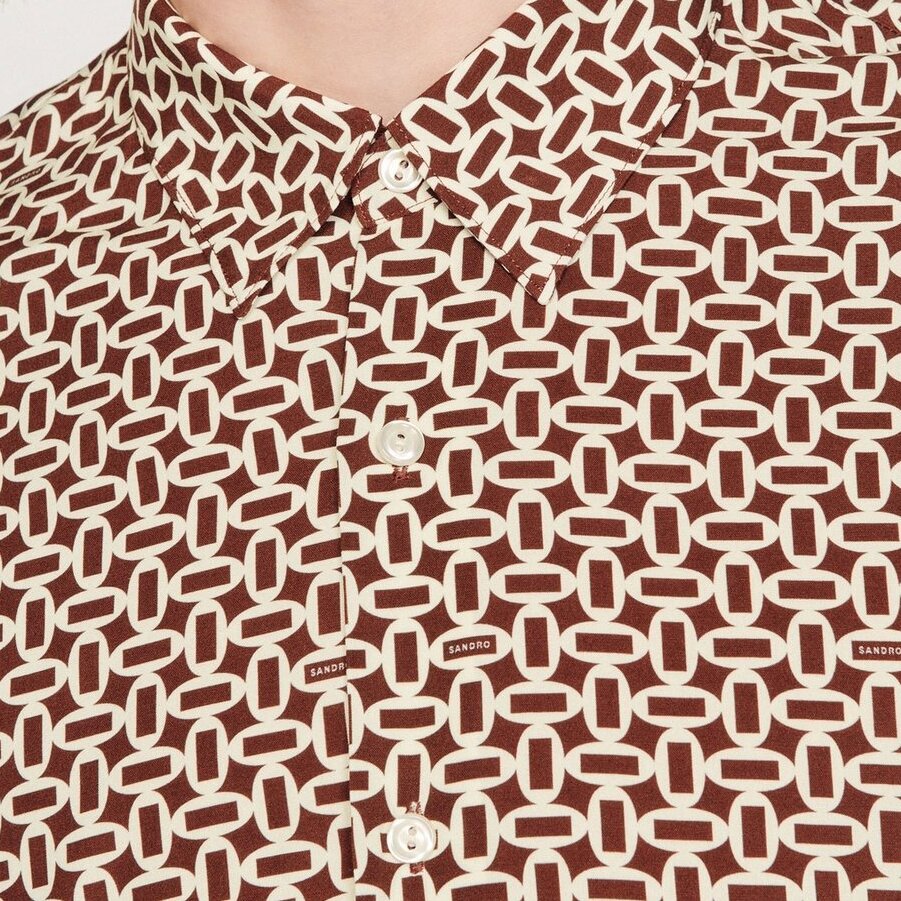 Camisa fluida estampada Sandro segunda mano photo 5