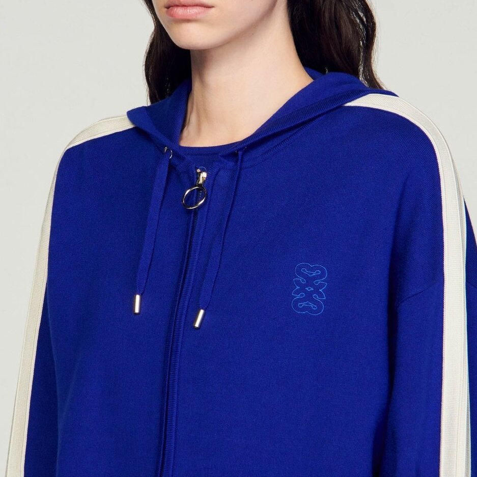 Cardigan met ritssluiting en capuchon Sandro tweedehands photo 4