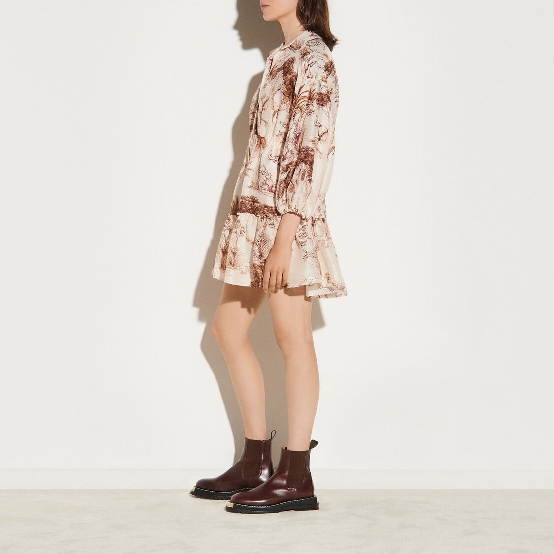 Printed shirt dress Sandro second-hand photo 3