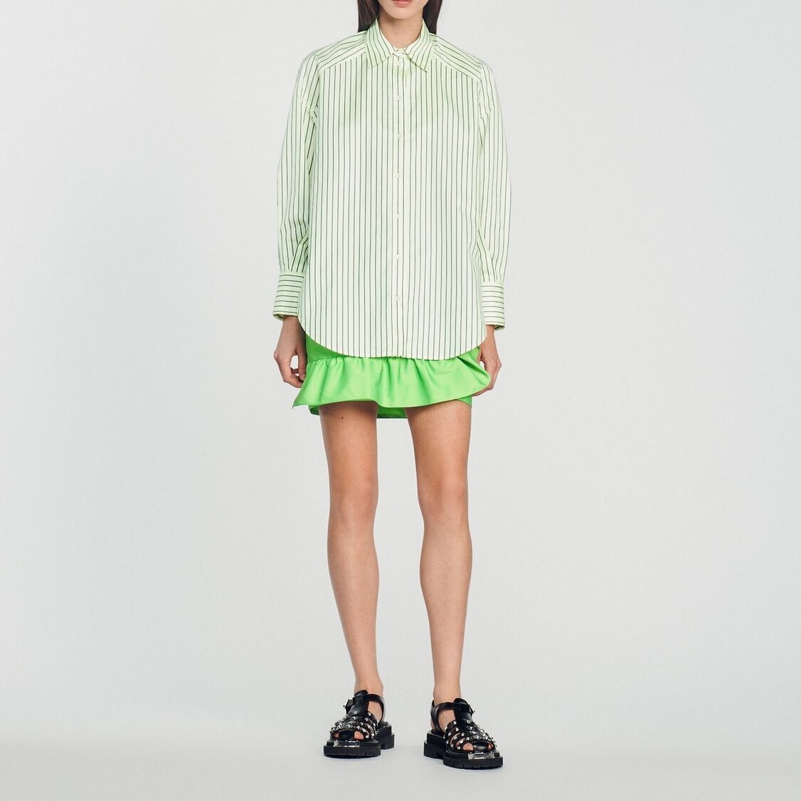 Camisa oversize de rayas Sandro segunda mano photo 3