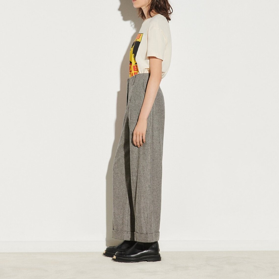 Pantalon large taille haute Sandro seconde main photo 3