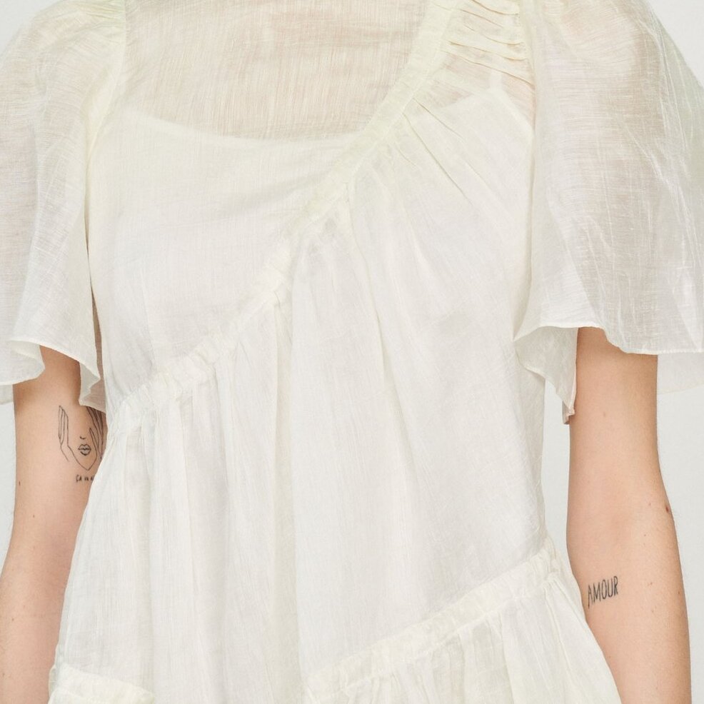 Korte jurk met tie-and-dyeprint Sandro tweedehands photo 4