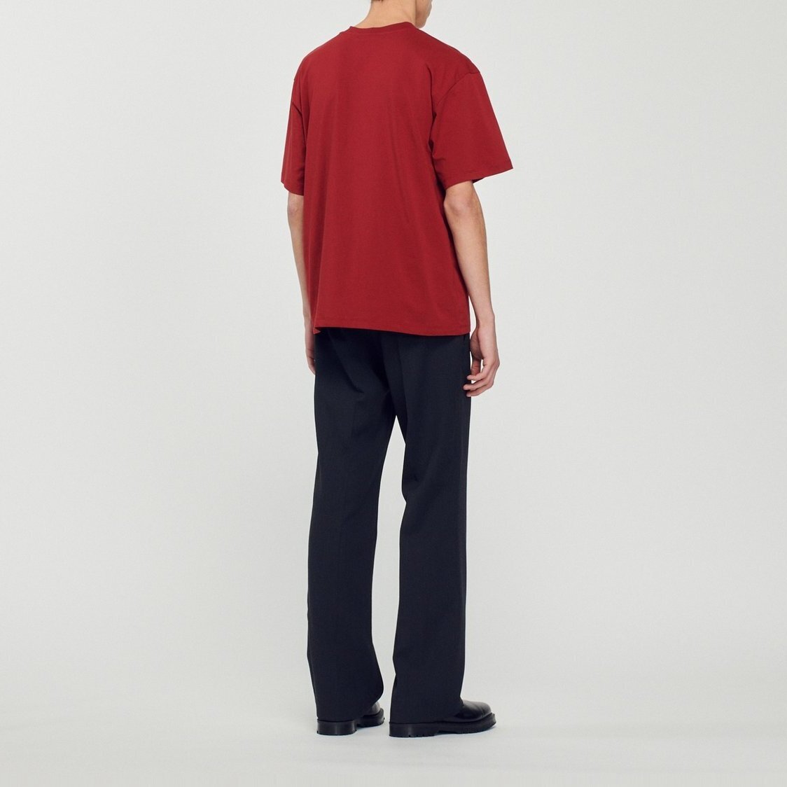 Oversized logo T-shirt Sandro second-hand photo 6