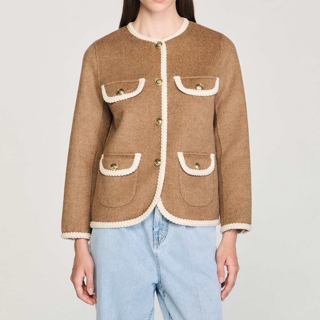 Veste double face boutonnée Sandro seconde main photo 5