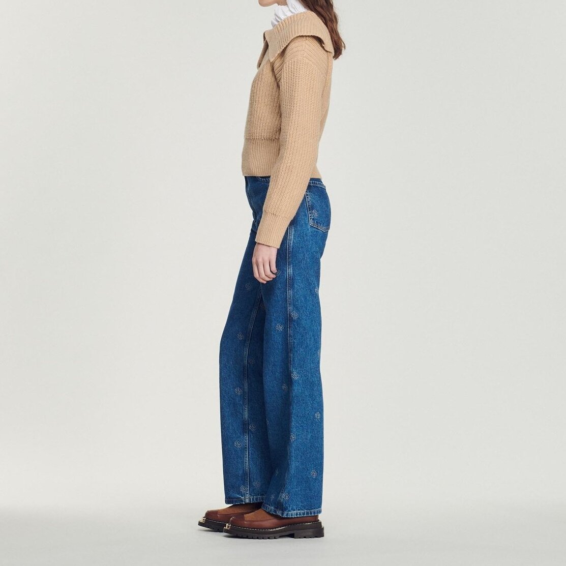 Cropped knit Sweater Sandro second-hand photo 7