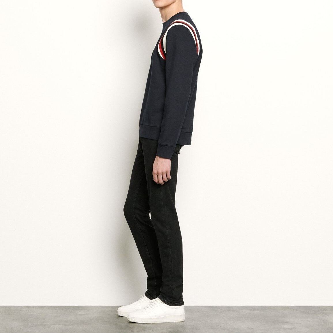 Sweatshirt with coloured ribbed edging Sandro tweedehands photo 2