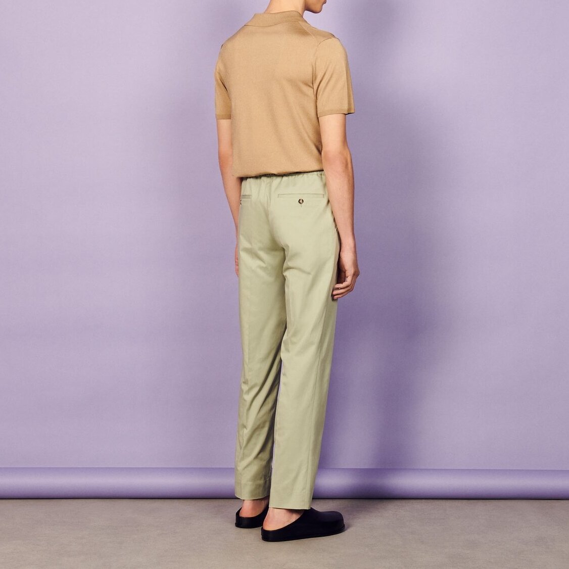 Pantalon à la ceinture élastique Sandro seconde main photo 3
