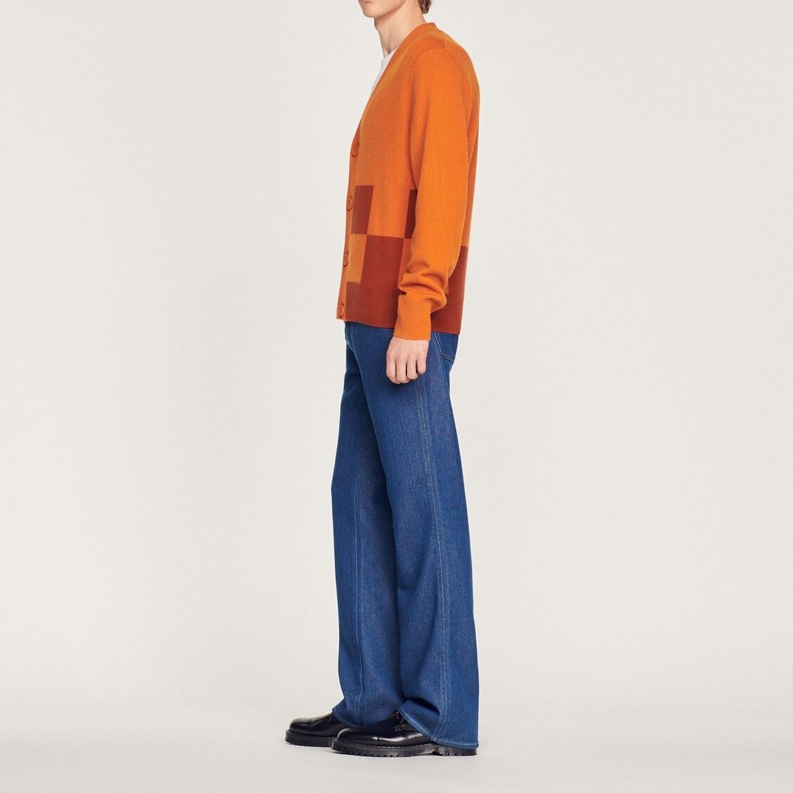 Wool and cashmere cardigan Sandro second-hand photo 7