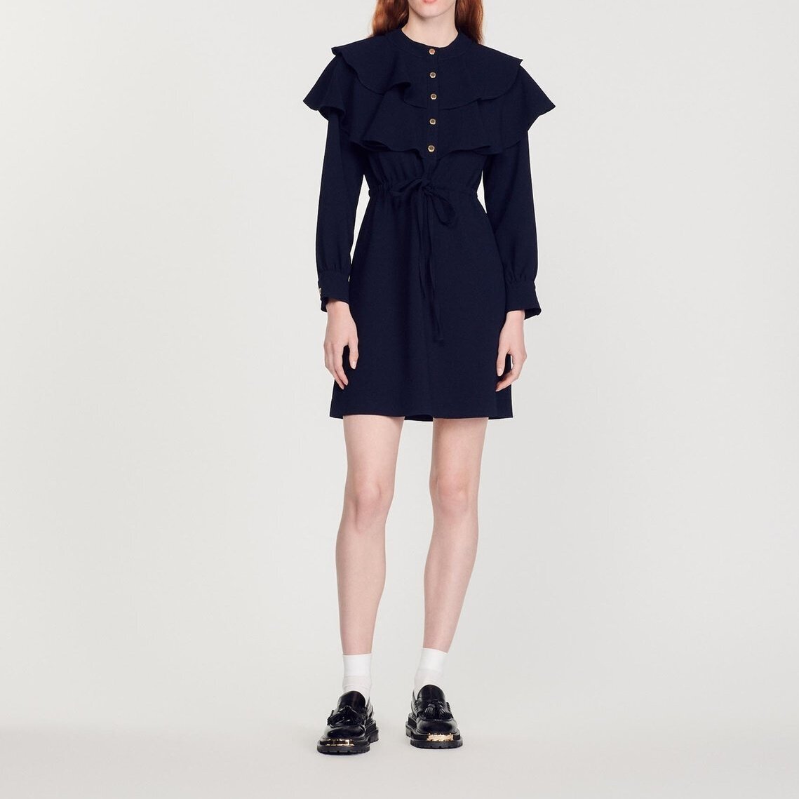Robe avec volants oversize Sandro seconde main photo 3