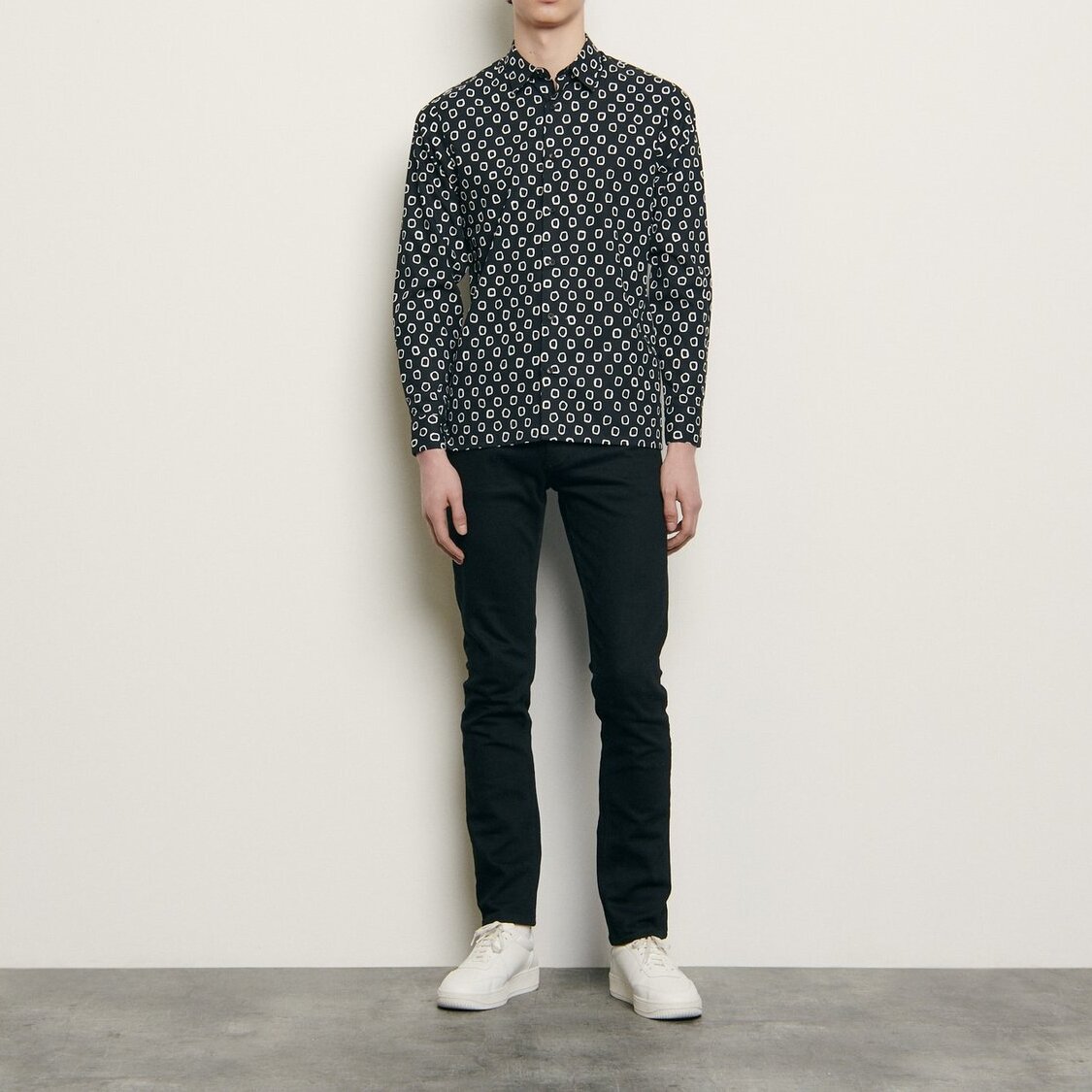 Print cotton shirt Sandro second-hand photo 3