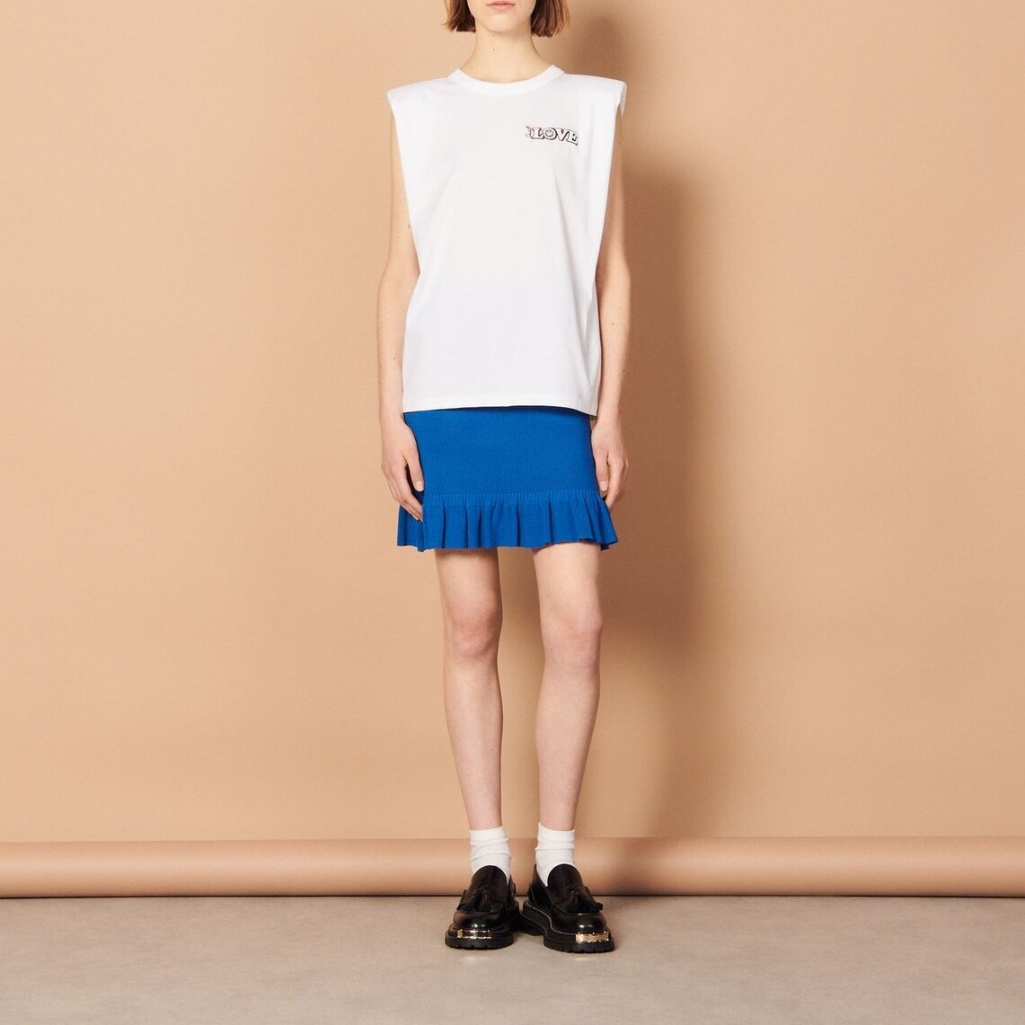 Smiley® Organic cotton T-shirt Sandro second-hand photo 5