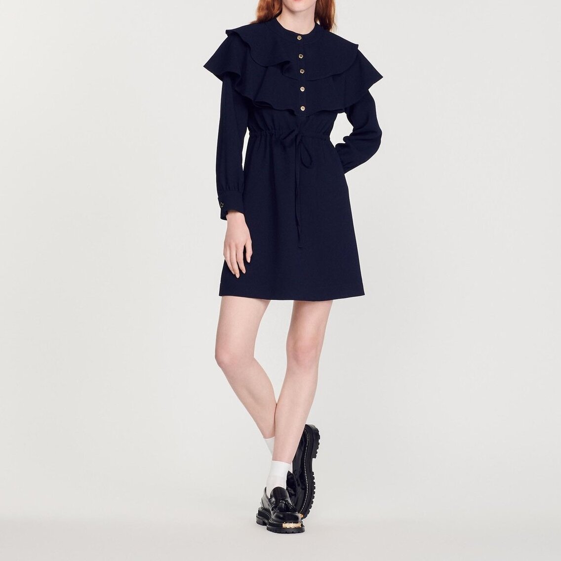 Robe avec volants oversize Sandro seconde main photo 5