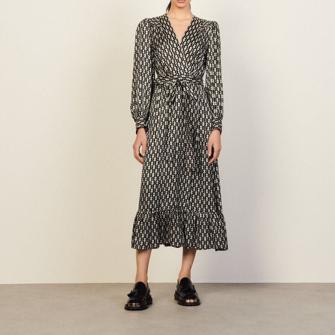 Long printed dress Sandro second-hand photo 1