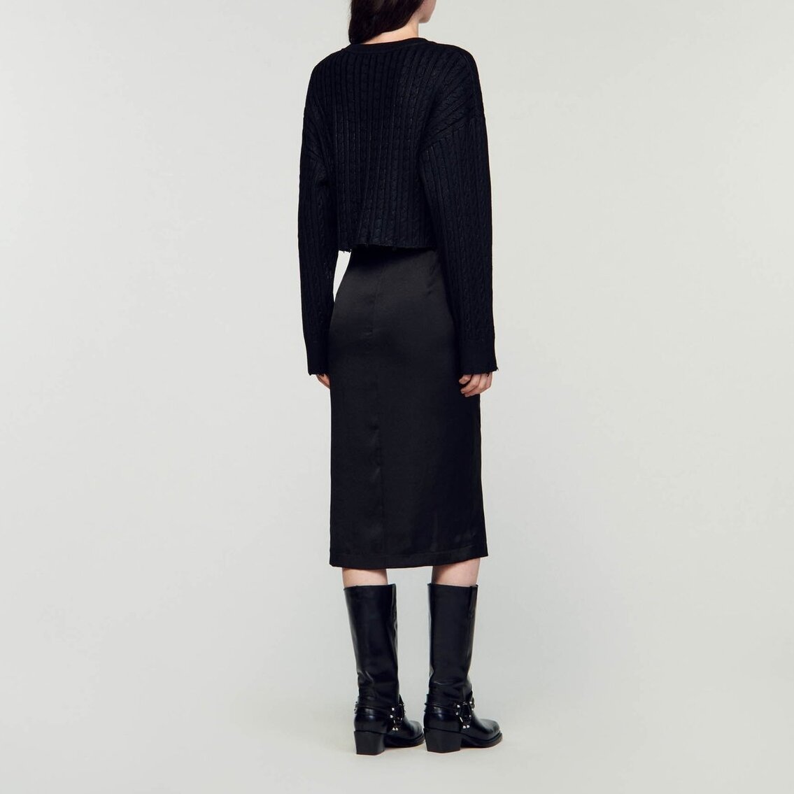 Cropped knit jumper Sandro second-hand photo 6