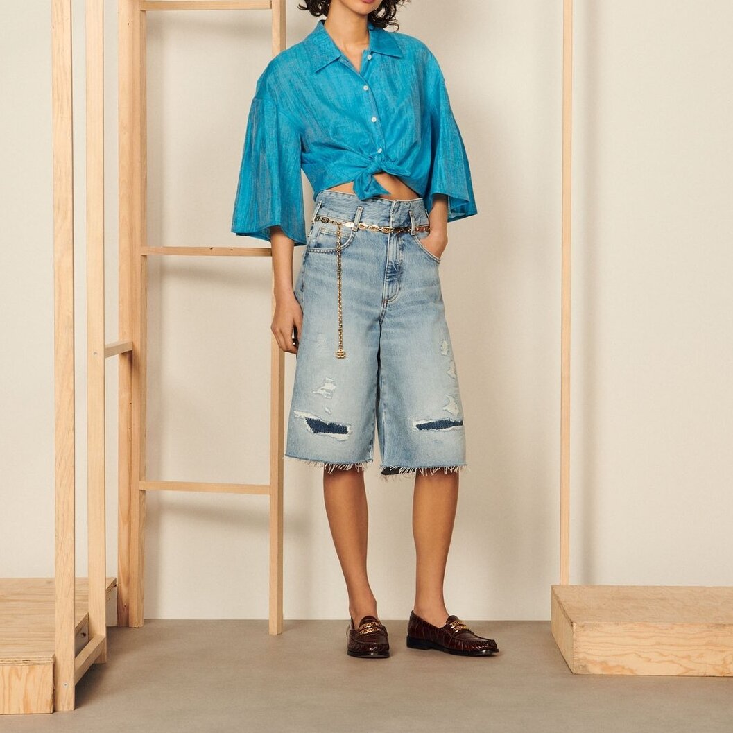 Flowing silk shirt Sandro second-hand photo 2