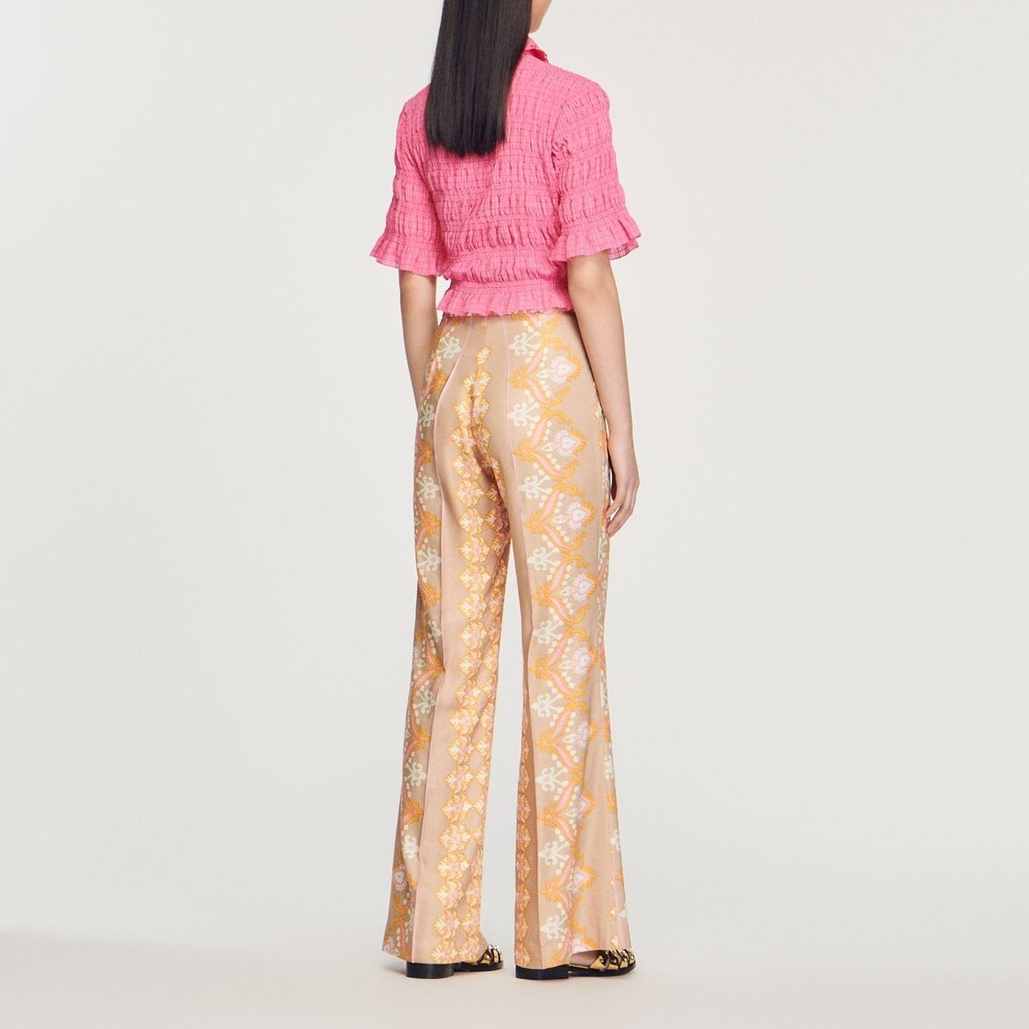 Pantalon fluide imprimé Sandro seconde main photo 6
