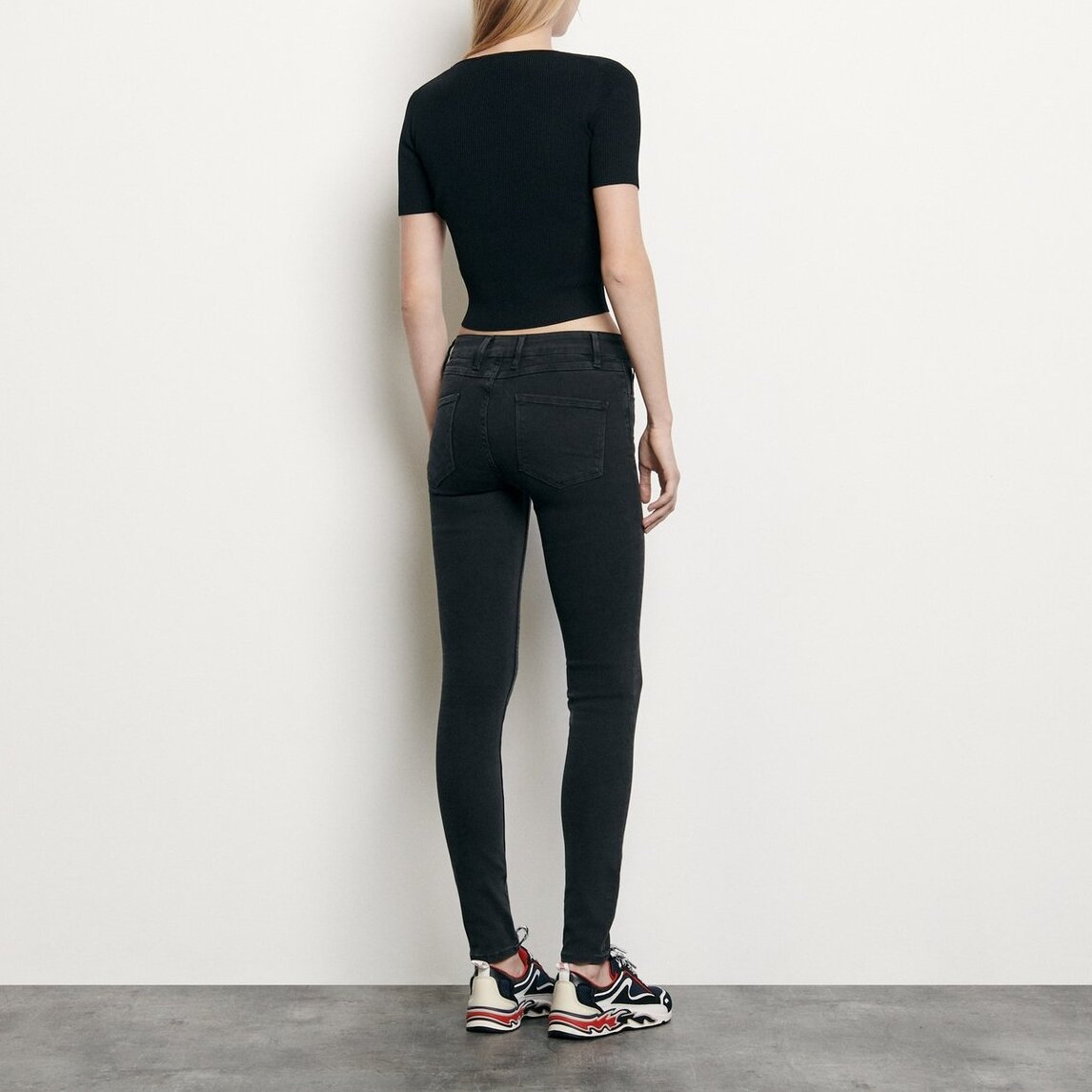 Ribbed knit cropped top Sandro second-hand photo 2