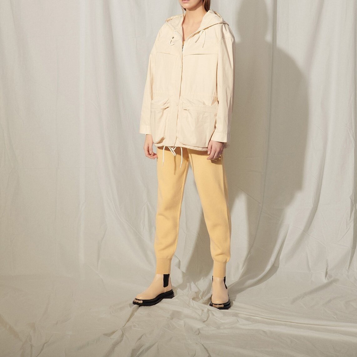 Blouson en nylon à capuche Sandro seconde main photo 4