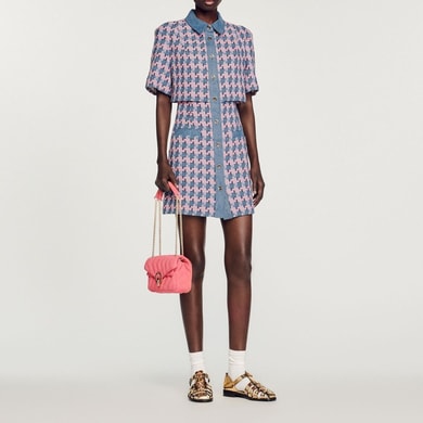 Robe en tweed Sandro seconde main photo 2