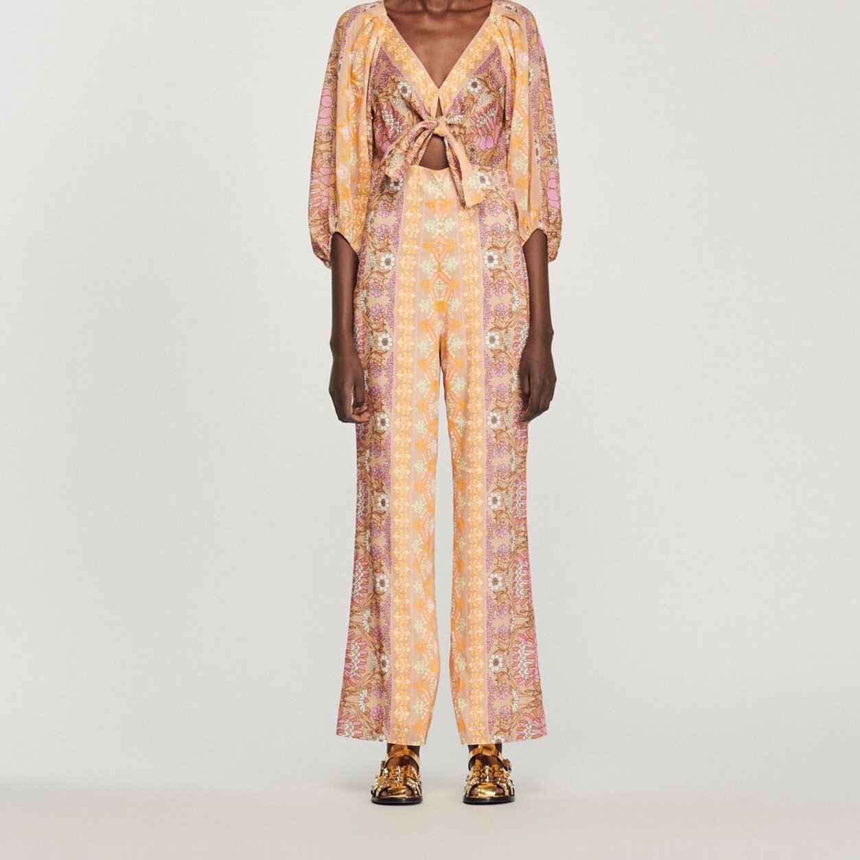 Printed jumpsuit Sandro second-hand photo 3