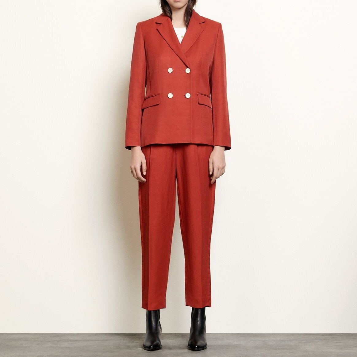 Blazer con botonadura cruzada Sandro segunda mano photo 4