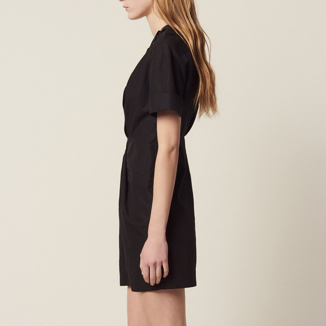Kurzes Kleid mit Ösenverzierung Sandro Second-Hand photo 2