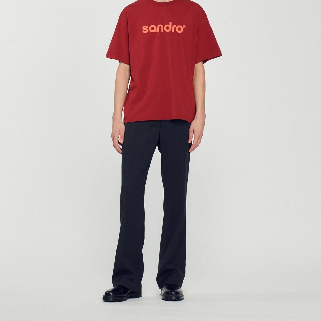 Oversized logo T-shirt Sandro second-hand photo 3