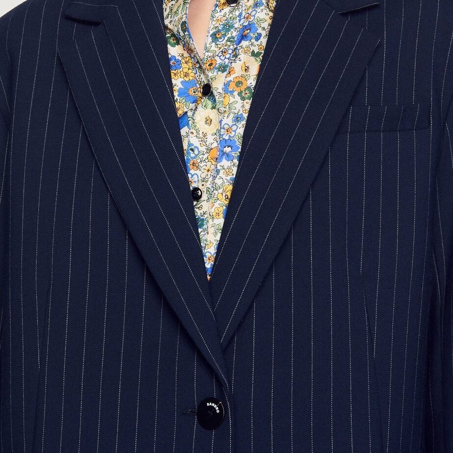 Striped tailored Jacket Sandro second-hand photo 3